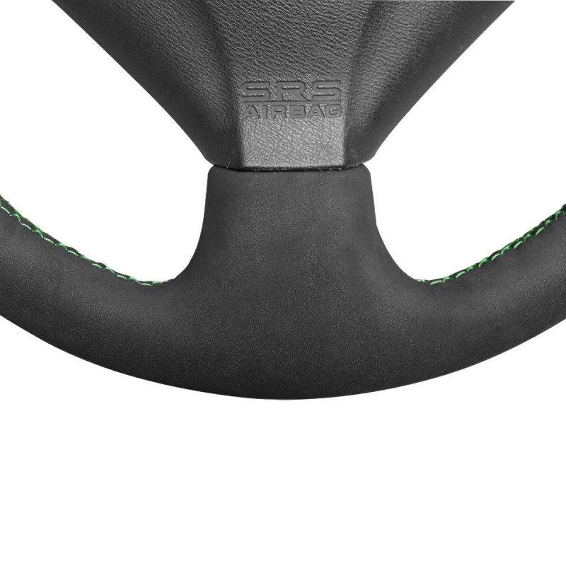 Loncky Auto Custom Fit OEM Black Suede Steering Wheel Covers for Honda